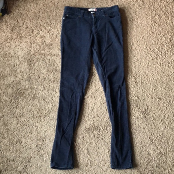 BDG Urban Outfitters Navy Blue Skinny Corduroy Pants - Picture 2 of 9